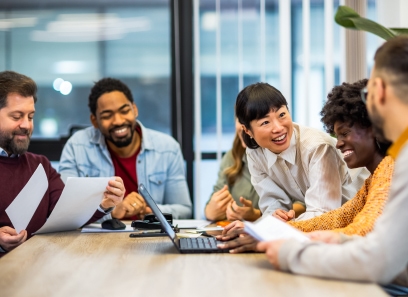 Group of people collaborating